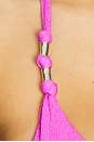 view 5 of 5 Paula Triangle Bikini Top in Firenze French Rose