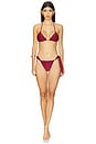 view 4 of 5 Liza Cheeky Tanga Bikini Bottom in Sense Matte Ponche