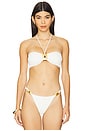 view 1 of 5 Liza Bandeau Bikini Top in Firenze White