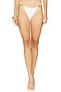 view 1 of 5 Liza Detail Cheeky Bikini Bottom in Firenze White