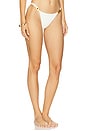 view 2 of 5 Liza Detail Cheeky Bikini Bottom in Firenze White
