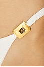 view 5 of 5 Liza Detail Cheeky Bikini Bottom in Firenze White
