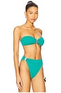 view 3 of 5 Sunny Bandeau Bikini Top in Firenze Yacht