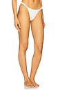 view 2 of 4 Leanne Brazilian Bikini Bottom in Savyon White