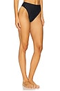 view 2 of 4 Gigi Hot Pant Brazilian Bikini Bottom in Sense Matte Black