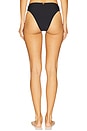 view 3 of 4 Gigi Hot Pant Brazilian Bikini Bottom in Sense Matte Black