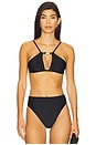 view 1 of 5 Stacy Lauren Bikini Top in Sense Matte Black