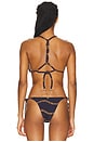 view 3 of 4 Leanne T Back Triangle Bikini Top in Nautique