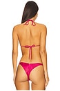 view 3 of 4 Candice Triangle Bikini Top in Roseate