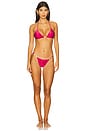 view 4 of 4 Candice Triangle Bikini Top in Roseate