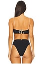 view 3 of 4 Yara Bandeau Bikini Top in Firenze Black