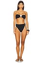 view 4 of 4 Basic Full Bikini Bottom in Firenze Black