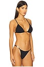 view 2 of 4 Blake T Back Triangle Bikini Top in Firenze Black