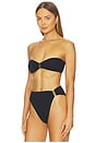 view 3 of 5 Blake Bandeau Bikini Top in Firenze Black