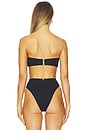 view 4 of 5 Blake Bandeau Bikini Top in Firenze Black