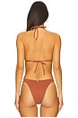 view 3 of 5 Olivia Triangle Bikini Top in Firenze Devotion