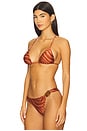 view 2 of 4 Misty T Back Triangle Bikini Top in Sundown