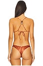 view 3 of 4 Misty T Back Triangle Bikini Top in Sundown
