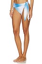 view 3 of 5 Molly Brazilian Bikini Bottom in Blue Moon