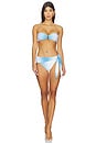 view 5 of 5 Molly Brazilian Bikini Bottom in Blue Moon