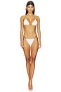 view 4 of 4 Lesley T Back Triangle Bikini Top in Firenze White