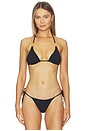 view 1 of 4 Nell Tri Bikini Top in Black