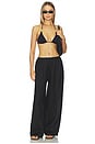 view 4 of 4 Nell Tri Bikini Top in Black