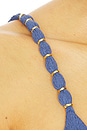 view 5 of 5 HAUT DE MAILLOT DE BAIN BEADS TRI PARALLEL in Blue