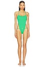 view 1 of 4 MAILLOT DE BAIN UNE PIÈCE FORME BRÉSILIEN MIA in Green