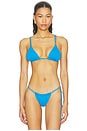 view 1 of 4 HAUT DE MAILLOT DE BAIN TRIANGLE PIXIE  in Blue