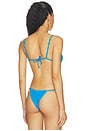 view 3 of 4 HAUT DE MAILLOT DE BAIN TRIANGLE PIXIE  in Blue