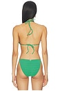 view 3 of 5 HAUT DE MAILLOT DE BAIN TRIANGLE LUCIE in Green