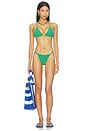 view 4 of 5 HAUT DE MAILLOT DE BAIN TRIANGLE LUCIE in Green