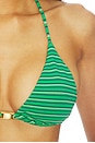 view 5 of 5 HAUT DE MAILLOT DE BAIN TRIANGLE LUCIE in Green
