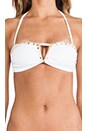 view 5 of 5 Solid White Pyramid Bandeau in Solid White
