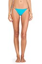 view 1 of 4 Detail Bikini Bottom in Solid Turquoise