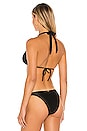 view 3 of 4 Paula Bikini Top in Solid Black