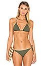 view 1 of 4 Lucy Bikini Top in Solid Military