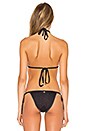 view 3 of 5 HAUT DE MAILLOT DE BAIN TRICOT TRIANGLE in Solid Indigo