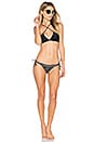 view 4 of 4 Solid Celina Bikini Top in Black