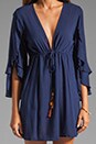 view 5 of 5 Solid Nubia Tunic Dress in Navy