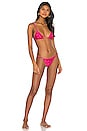 view 4 of 5 Beads Triangle Bikini Top in Brigitte Pink