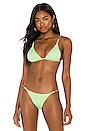 view 1 of 4 Elis Tri Parallel Bikini Top in Lime