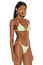 view 2 of 4 Elis Tri Parallel Bikini Top in Lime
