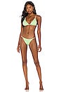 view 4 of 4 Elis Tri Parallel Bikini Top in Lime