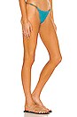 view 2 of 4 Laura Detail Cheeky Bikini Bottom in Turquoise