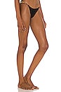 view 2 of 4 Nic String Cheeky Bikini Bottom in Black