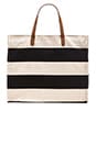 view 2 of 4 Stripe Beach Bag in Canvas