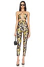 view 1 of 3 Pop Couture Jumpsuit in Black & Gold