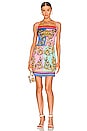 view 1 of 3 Satin Mini Dress in Multicolor